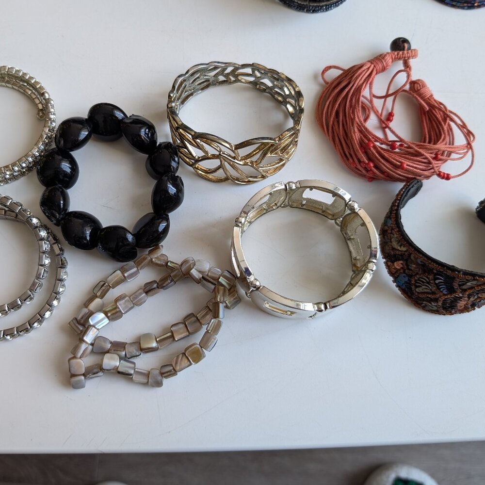 Bracelets + Cuffs Bundle, multple sytles and colours.